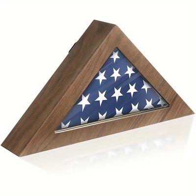 TEMU Wooden Box Display For Small - 3' X 5' Folded Box Hd - Frame For (not For Flags)