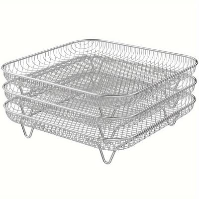 TEMU Air Accessories - Air , Set Of 3 Steel Dehydrator , Racks Air Accessories For , Vortex, Air , , For