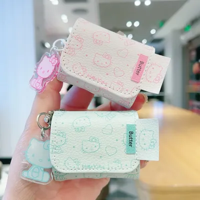 Niedliche Cartoon-Sanrio-Hello-Kitty-Schutzhülle für kabelloses Headset für AirPods 1, 2, 3 Pro Pro2, AirPods 4, bequemes Tragen Image