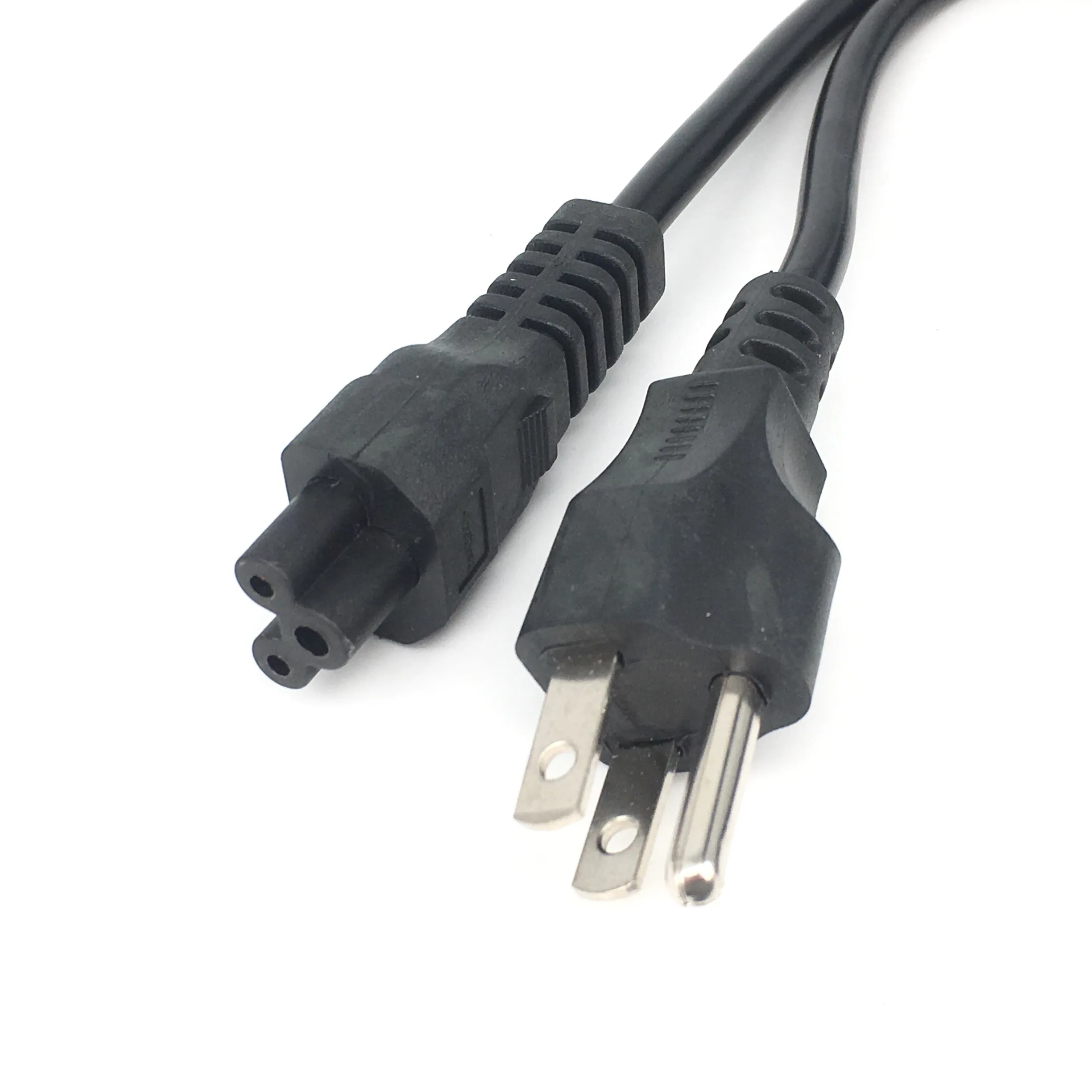 Bolantedz US-Stecker Netzkabel 3-poliger Zinke C5 Cloverleaf American USA Netzkabel 1,2 m 4 Fuß für AC-Adapter Laptop Notebook Image
