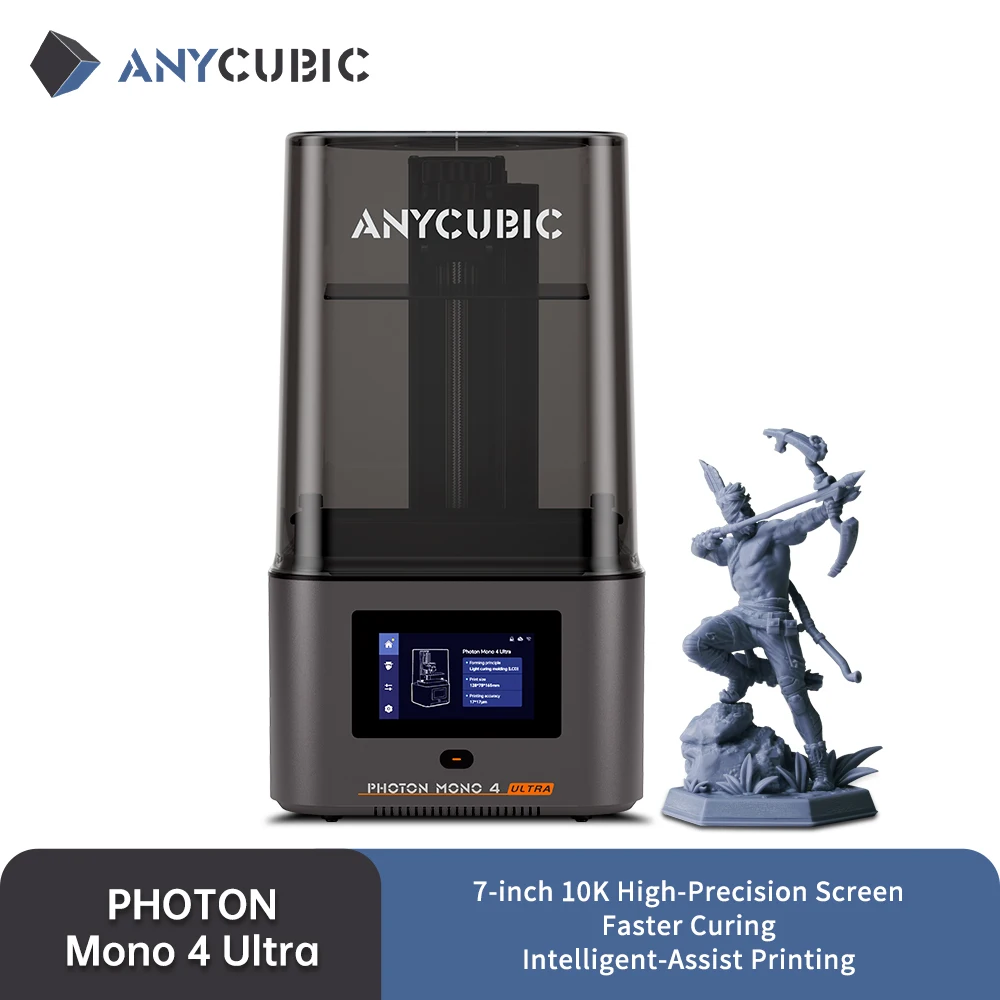 PRESALE ANYCUBIC Photon Mono 4 Ultra AE Version LCD 3D-Drucker mit 7" 10K High-Definition-Bildschirm UV-Harz 3D-Druck 153 × 87 × 165 mm Image