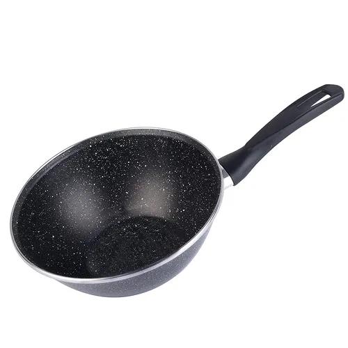 Wok 28cm Magefesa K2 Granssaso aus emailliertem Stahl in Graufarbe