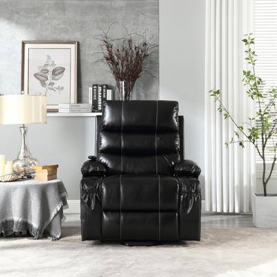 Power Lift PU Massage Recliner Sofa,Remote Control,Pocket,Cup Holder