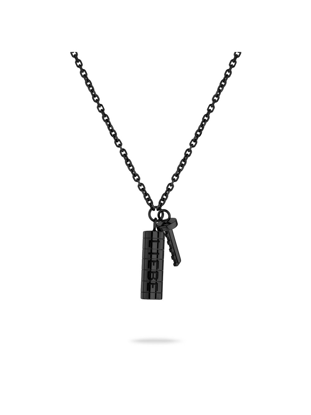 Liebeskind Berlin Kette The Love Lock Damen schwarz, ONE SIZE Image