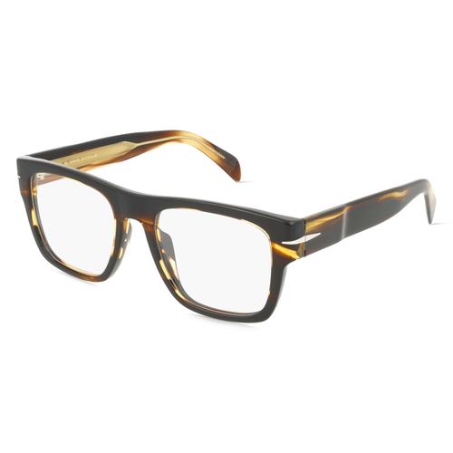 David Beckham DB 7020/BOLD Herren-Brille inkl. Gläser Vollrand Eckig Acetat-Gestell 51mm/19mm/145mm, braun