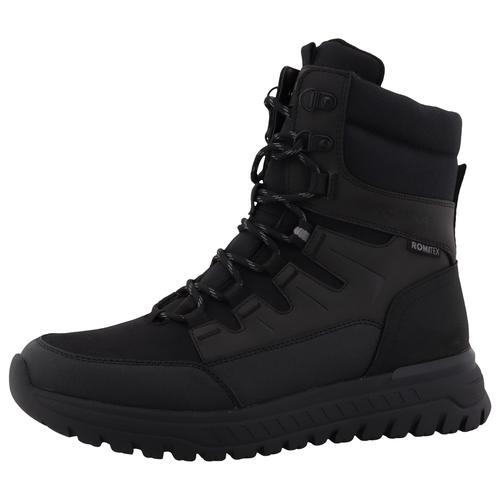 Winterboots ROMIKA Gr. 44, schwarz Herren Schuhe Keilabsatz, Schnürboots, Outdoorschuh mit Innenreißverschluss