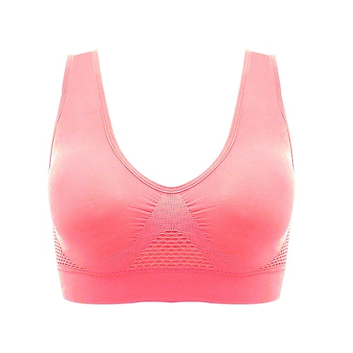 Damen Leichte Unterstützung Sport Bustier bh Sport-BH Bustier Rückenfrei mit am Rücken überkreuzten Trägern BH-Oberteil Gefüttert Fitness Freizeit Sport Laufen Atmungsaktiv Leichtgewichtig Weich Image