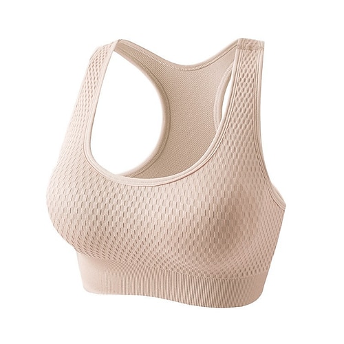 Damen Hohe Unterstützung Sport Bustier bh Sport-BH Bustier Rückenfrei mit am Rücken überkreuzten Trägern BH-Oberteil Gefüttert Fitness Freizeit Sport Laufen Atmungsaktiv Leichtgewichtig Weich Schwarz Image