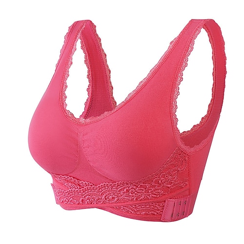 Damen Mittlere Unterstützung Sport Bustier bh Sport-BH Bustier Rückenfrei mit am Rücken überkreuzten Trägern BH-Oberteil Gefüttert Fitness Freizeit Sport Laufen Atmungsaktiv Leichtgewichtig Weich Image