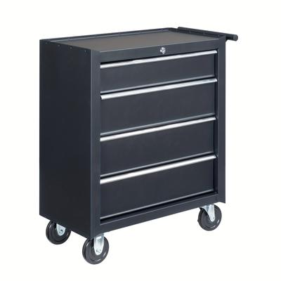 TEMU Single Base Cabinet 4 Drawers Steel Black 330lb Instrument Cart Storage Room