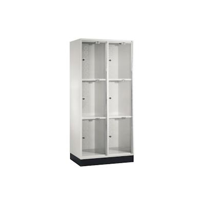 C+P Schließf.schrank 8370A202S10001 Acrylglastüren 1750x820x500mm lgr Image