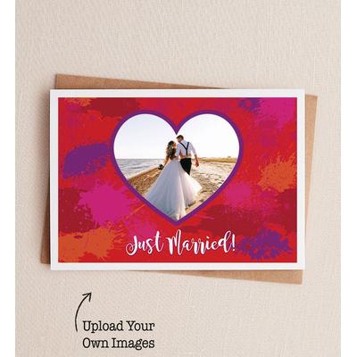 1-800-Flowers Everyday Gift Delivery Just Married Photo Wedding Greeting Card