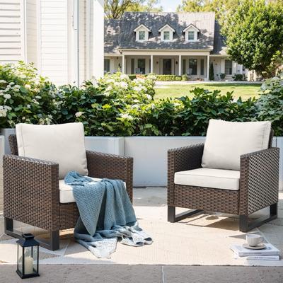 Patio Chairs Wicker Patio Dining Chairs Set of 2