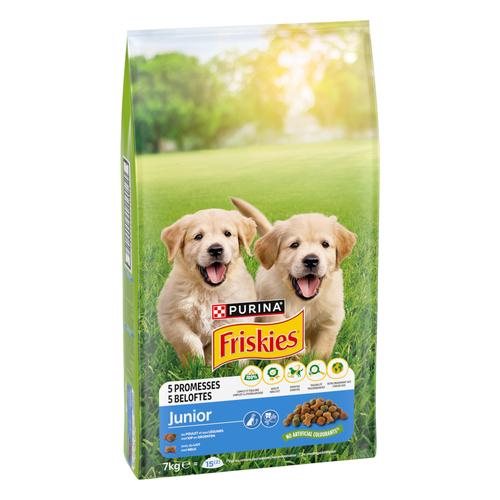 7kg Purina Friskies Junior mit Huhn und Gemüse Hundefutter Trocken