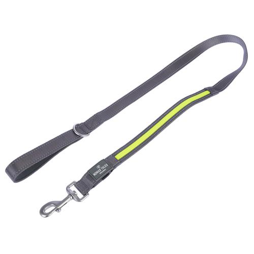 Nomad Tales Spirit USB LED Leine neongelb & grau 120 cm lang Hund