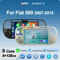 LELV 2Din 7 "Android 13 Auto Radio Per Fiat 500 2007-2015 Stereo Senza Fili Carplay Navigazione GPS Lettore Multimediale Bianco Nero