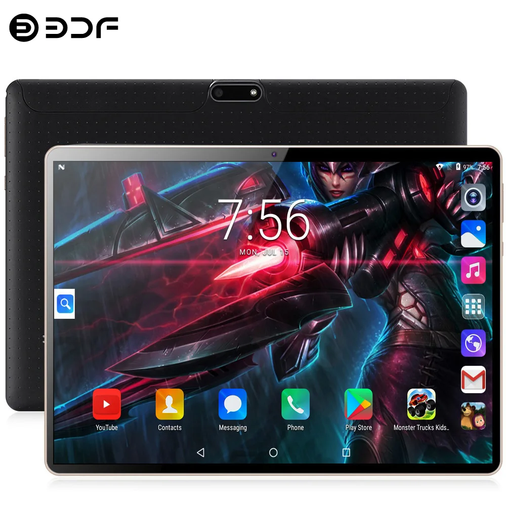 Nuovo Tablet PC Versione Globale da 10 Pollici, 4GB RAM 64GB ROM, Octa Core, Chiamate 3G, WiFi, Bluetooth, Google Play, Tablet Android