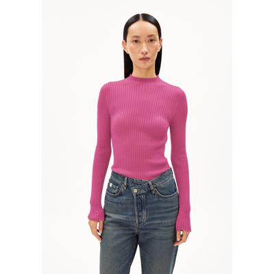 ALAANIA - Frauen Fitted Strickpullover - rose (Größe: M)