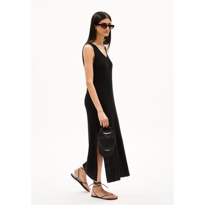 CAROLINIAA LINO - Frauen Regular Fit Strickkleid - schwarz (Größe: S) Image