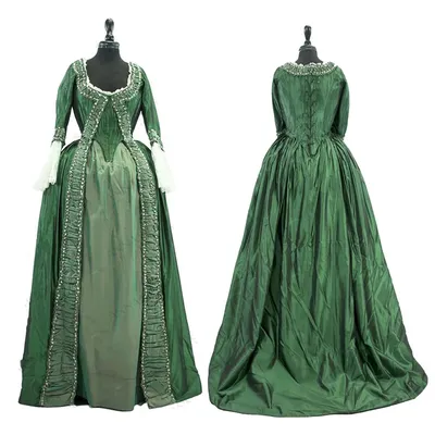 Viktoria nisches grünes Abendkleid des 18. Jahrhunderts mittelalter liches Marie-Antoinette-Kostüm koloniale Regentschaft Bürgerkrieg Tea Party Ballkleid Image
