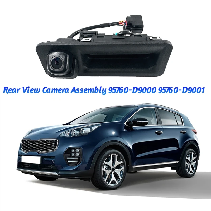 Gruppo telecamera per retromarcia di Backup per auto muslimex 95760 D9001 per Kia Sportage KX5 2016-2019 telecamera per portellone posteriore con maniglia del bagagliaio