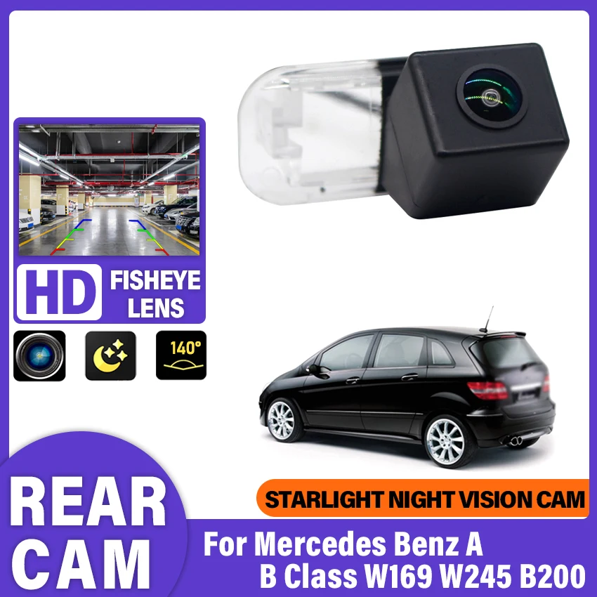 140 ° 1080P Full HD CCD Wasserdichte Auto Rückansicht Kamera Für Mercedes Benz A B Klasse W169 W245 B200 Reverse parkplatz Zubehör Image