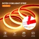 12V/24V 320LED IP68 COB LED Striscia al neon impermeabile Ad alta densità Nastro autoadesivo flessibile Illuminazione di rivestimento 3000K/6000K