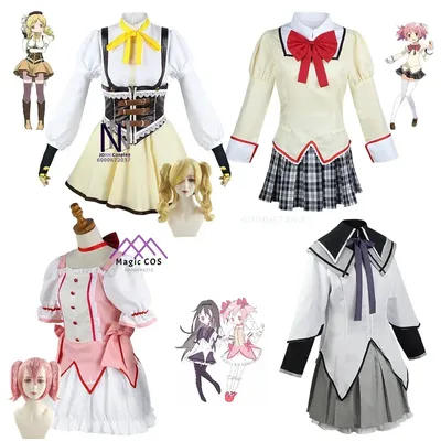 Anime Madoka Puella Magi Madokaa Magicaa Cosplay Costume Homura Sayaka Kyoko Mami Hot Sale Halloween Image