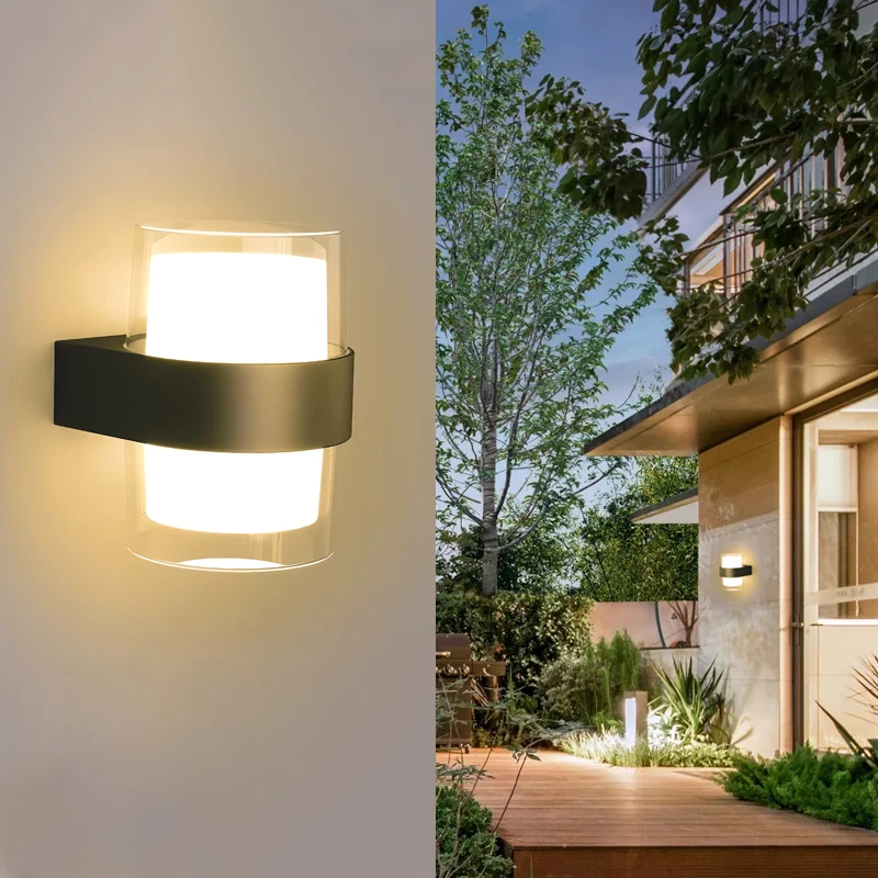 LED Wand Licht 220V Schlafzimmer Nacht Licht Wohnzimmer Balkon Gang Wand Lampe Korridor Wand Leuchte Lampe Wohnkultur außen Licht