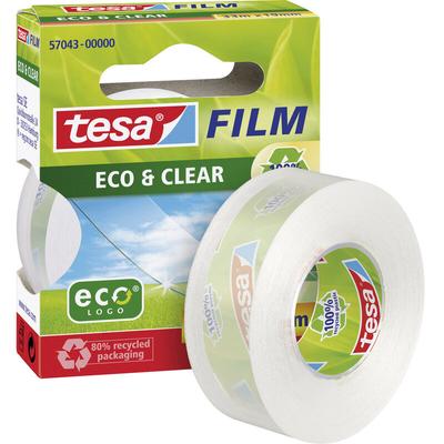 tesa 57043-00000-01 tesafilm Eco & Clear Transparent (L x B) 33 m x 19 mm 1 St.