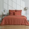 Set da letto cotone rosso toscano 260x240+2(65x65)