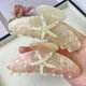 YHJ Starfish Hair Claw Acetate Claw Clip Beach Crab Hair Clip for Women Rhinestone Hair Clip Trendy Claw Clips Hair Accessories