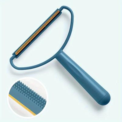 TEMU Portable Manual Hair Remover For Clothes, Sofas & Carpets - Ideal For Pet Fur & Lint, Non-waterproof Tool