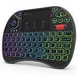 Mini keyboard TechTide X8 2.4GHz Wireless keyboard with Touchpad Backlit for PC/Android TV box/For ipad (German)
