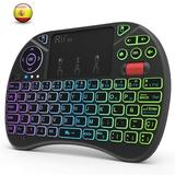 Mini keyboard TechTide X8 2.4GHz Wireless keyboard with Touchpad Backlit for PC/Android TV box/For ipad (Spanish)