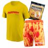 Men's Contenders Clothing Yellow/Red Hulk Hogan Contenderoos T-Shirt & Boxer Briefs Set