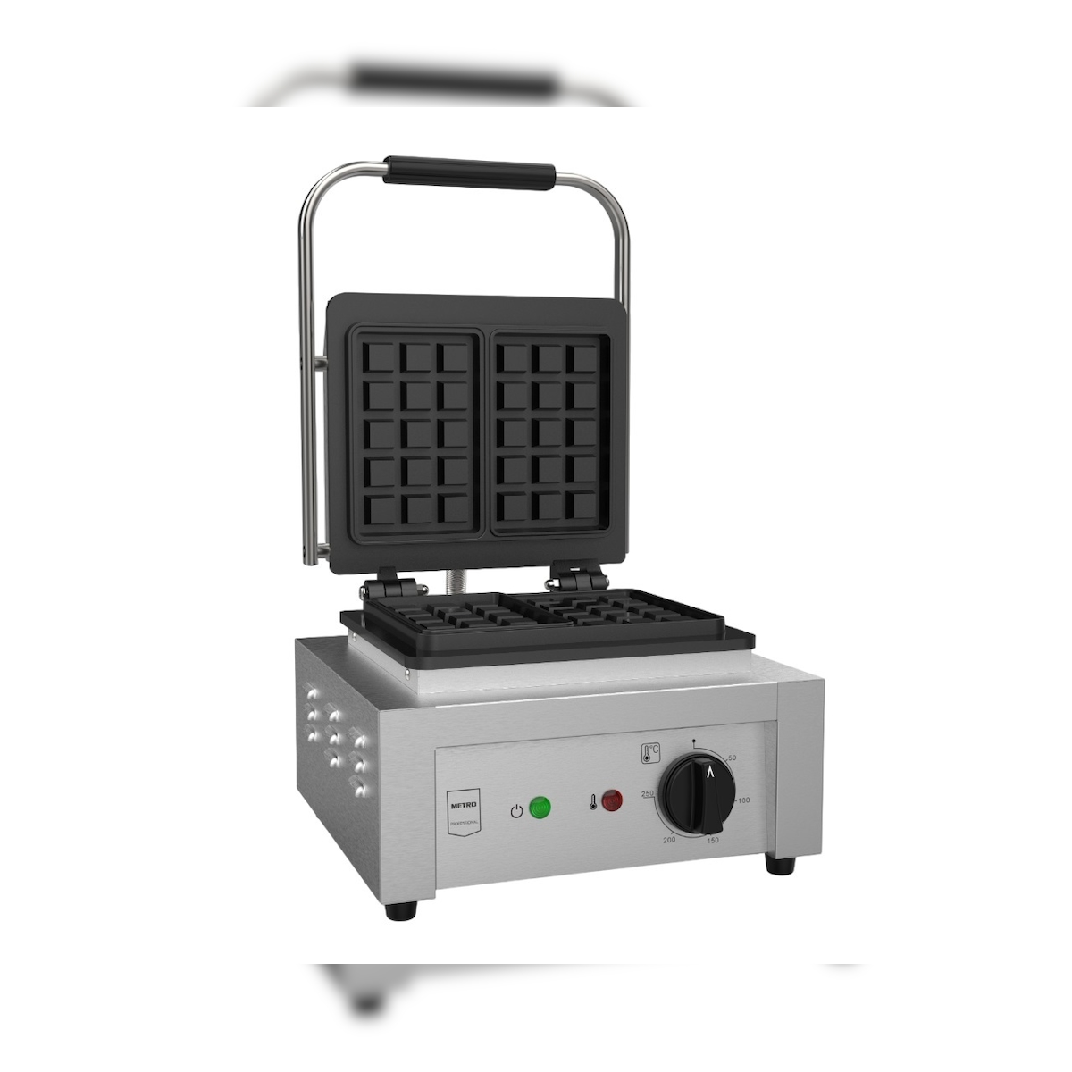 METRO PROFESSIONAL Waffeleisen GWMB1000, Brüssel 3 x 5, Edelstahl, 36.5 x 33 x 23.4 cm, 2200 W, silber Image
