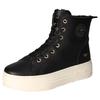 Winterboots MUSTANG SHOES, Damen, Gr. 39, schwarz, Lederimitat, unifarben, sportlich, Schuhe, Plateauboots, Stiefelette, High top Sneaker mit Innenreißverschluss