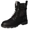 Winterboots MUSTANG SHOES, Damen, Gr. 40, schwarz, Lederimitat, unifarben, modisch, Schuhe, Blockabsatz, Winterstiefelette, Schnürboots, Logoschriftzüge
