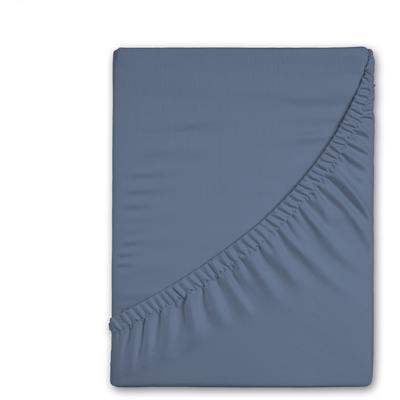 Spannbettlaken GOOD MORNING "Flanell", blau (ice blau), B:180cm L:200cm, Flanell, Obermaterial: 100% Baumwolle, Laken, Baumwolle, Flanell, Biber, Rundumgummi, 25 cm Höhe Image