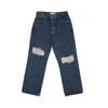 Bequeme Jeans 2Y STUDIOS "2Y Studios 2Y Anduin Ripped Baggy Jeans", Herren, Gr. 33, Normalgrößen, blau (raw sand), 100% Baumwolle, unifarben, casual, Jeans