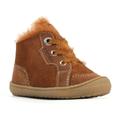Lauflernschuh RICHTER "Maxi WMS: Mittel", Kinder, Gr. 21, braun, Veloursleder, Lammfell, casual, Schuhe, Winterstiefel mit herausnehmbarer Sohle, Größenschablone zum Download