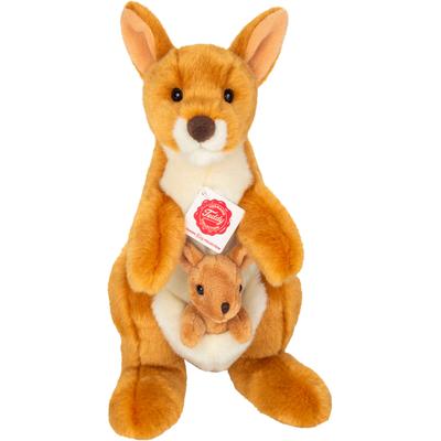 Kuscheltier TEDDY HERMANN "Känguru mit Baby 30 cm" Plüschfiguren braun (hellbraun) Kinder