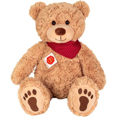 Kuscheltier TEDDY HERMANN "Teddy Chilly mit Halstuch 40 cm", beige (sand), Plüschfiguren, KinderB:28cm H:14cm L:40cm, Polyester, Polyethylen (PE), B:28cm H:14cm L:40cm Image
