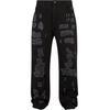 Bequeme Jeans 2Y STUDIOS "2Y Studios 2Y Firio Destroyed Straight Jeans", Herren, Gr. 31, Normalgrößen, schwarz, 100% Baumwolle, unifarben, casual, normal, Jeans