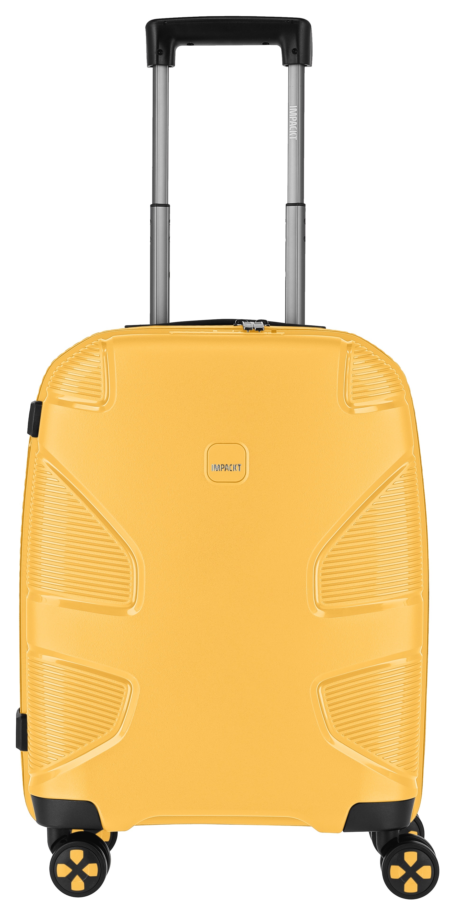 Hartschalen-Trolley IMPACKT "IP1, verschiedene Größen und Farben", Gr. B/H/T: 40cm x 55cm x 20cm 38 l, gelb (sunset gelb), Polypropylen, unifarben, Koffer, Hartschalen-Koffer vegan Koffer Reisegepäck USB-Port TSA Zahlenschloss Image