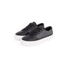 Plateausneaker TOMMY HILFIGER "VULC LEATHER SNEAKER MONOGRAM", Damen, Gr. 41, schwarz, Leder, Lederimitat, sportlich, Schuhe, Freizeitschuh, Halbschuh, Schnürschuh mit Allover-Logoprint