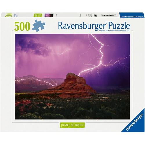 Puzzle RAVENSBURGER ""power of nature, Pinke Gewitterstimmung"" Puzzles bunt Kinder Made in Germany; FSC - schützt Wald weltweit