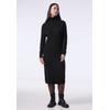 Strickkleid STREET ONE STUDIO, Damen, Gr. 34, EURO-Größen, schwarz, Stoff, 50% Nylon, 27% Polyacryl, 18% Baumwolle, 5% Elasthan, unifarben, casual, normal kniebedeckend, hoch geschlossener Ausschnitt, Langarm Bündchen, Kleider