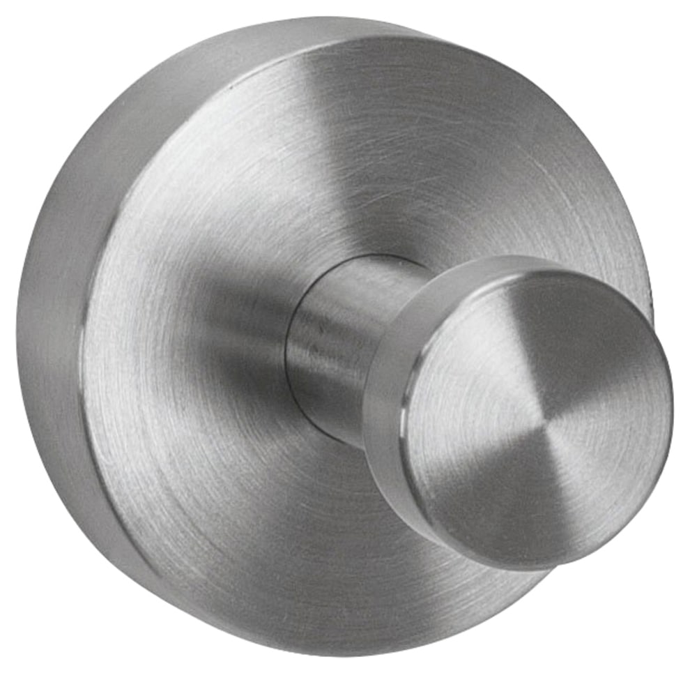 Wandhaken KLEINE WOLKE "Allegra", grau (chromfarben), B:5,2cm H:5,2cm L:4,8cm, Edelstahl, Haken, Wandhaken, Belastbarkeit bis zu 5 kg, Edelstahl